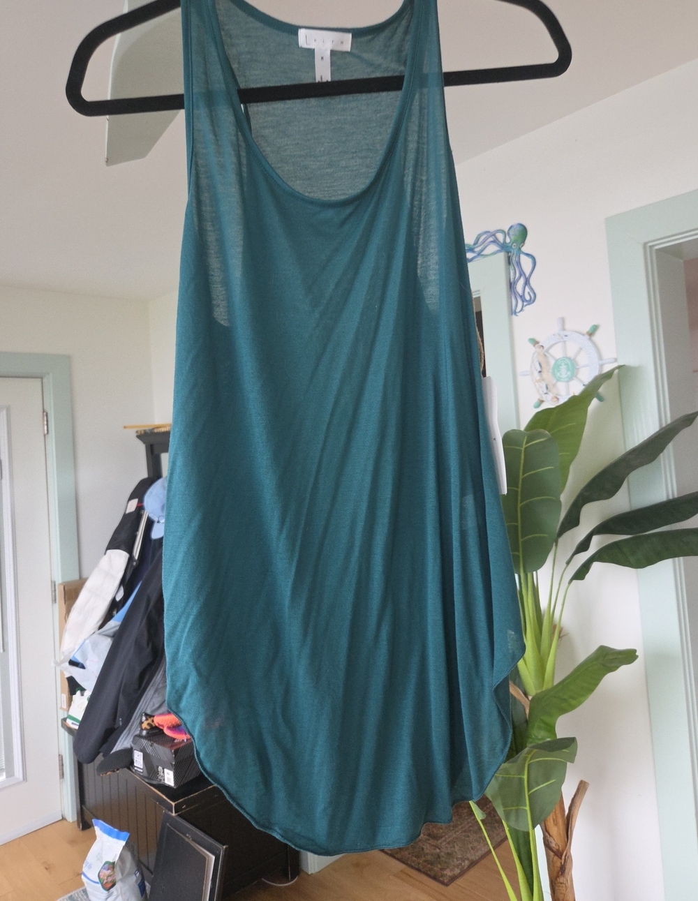 Leith Teal Scoop Neck Tank